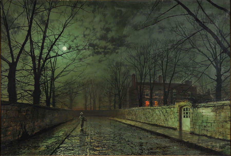 Silver Moonlight #2 Painting by John Atkinson Grimshaw