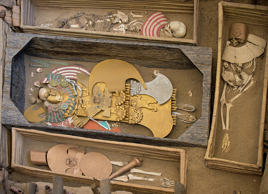 Sipan Replica of actual Tombs #2 Digital Art by Carol Ailles