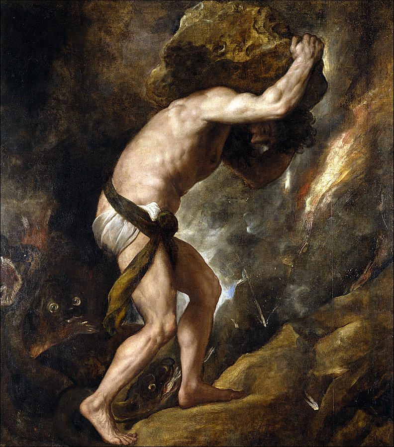 Sisyphus #3 Painting by Celestial Images