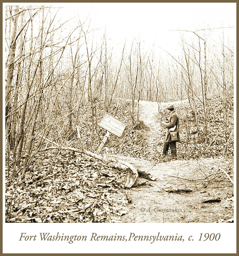 Site of Fort Washington Remains, 1900, Vintage Photograph #2 Photograph by A Macarthur Gurmankin