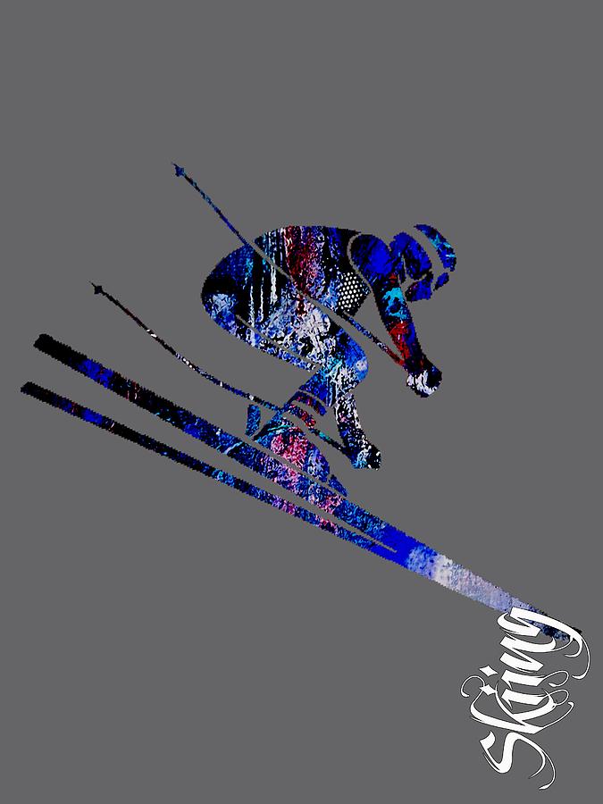 Skiing Collection #2 Mixed Media by Marvin Blaine