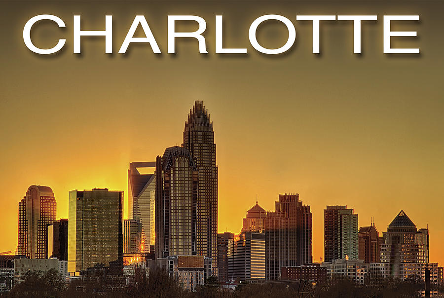 Skyline Of Charlotte City On North Carolina #2 Photograph by Alex Grichenko