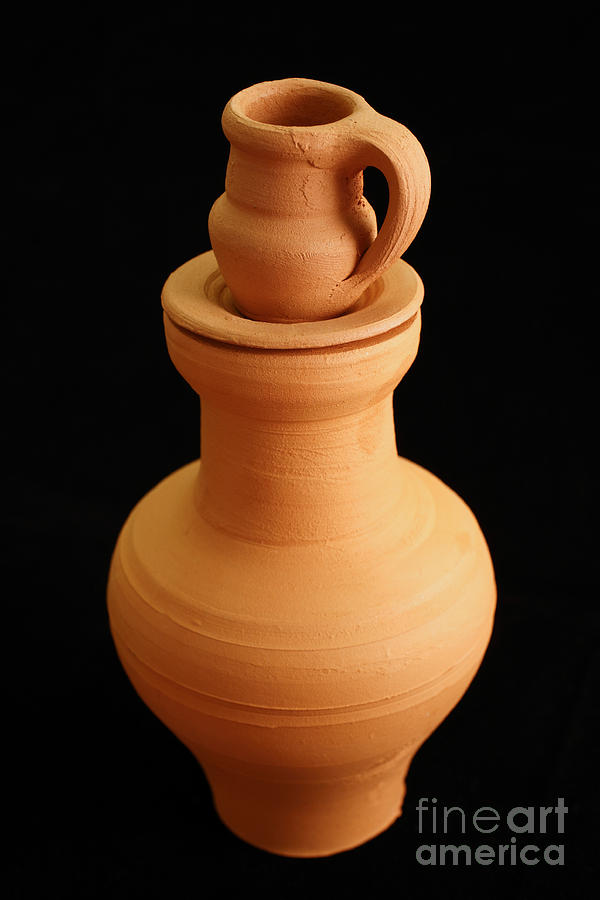 Small pottery items #3 Photograph by Gaspar Avila