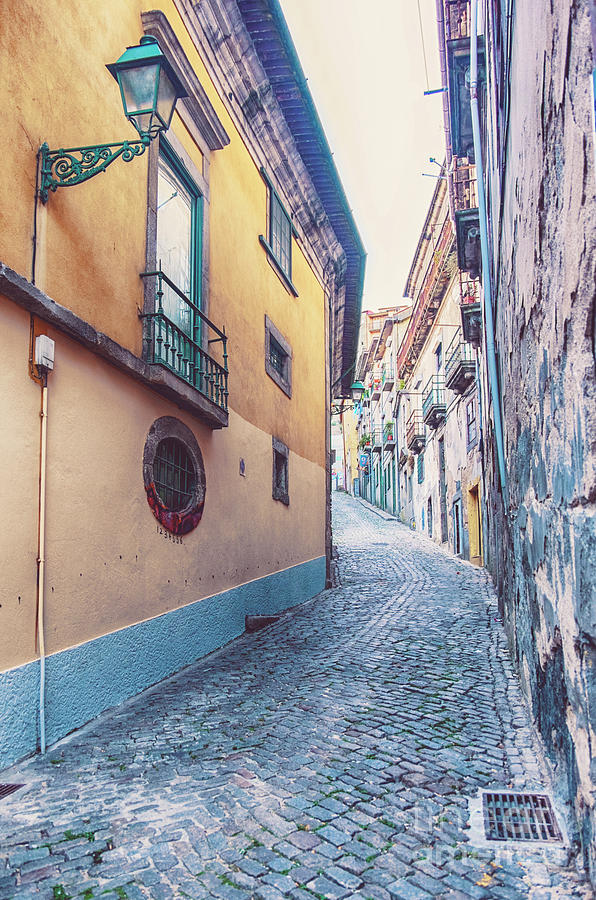 small street in Porto, Portugal  #2 Photograph by Ariadna De Raadt
