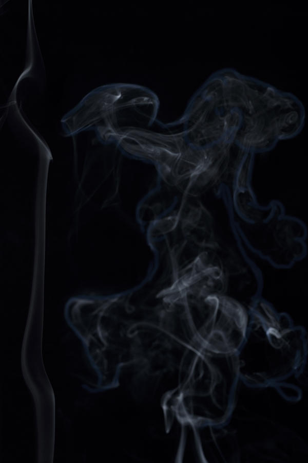 Smoke Art - Nude Lady #2 Photograph by Kiran Joshi