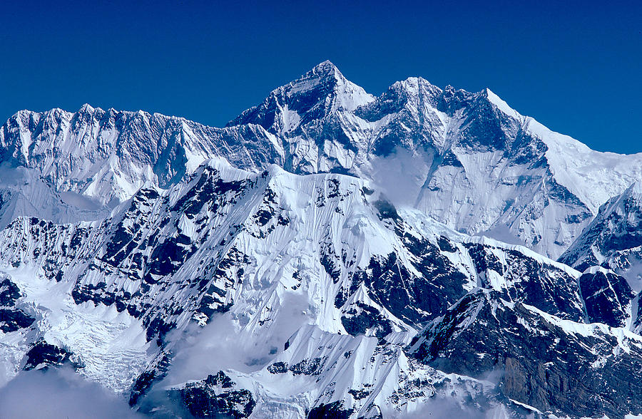 Snow Covered Himalayas Photograph by Carl Purcell - Fine Art America