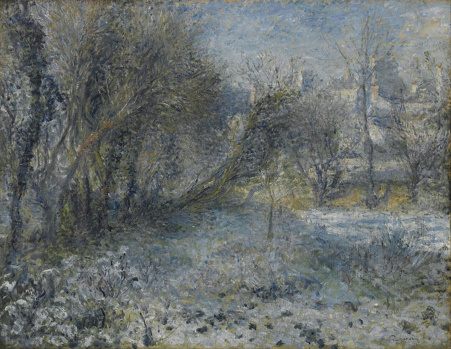 Snow Covered Landscape #2 Painting by Auguste Renoir