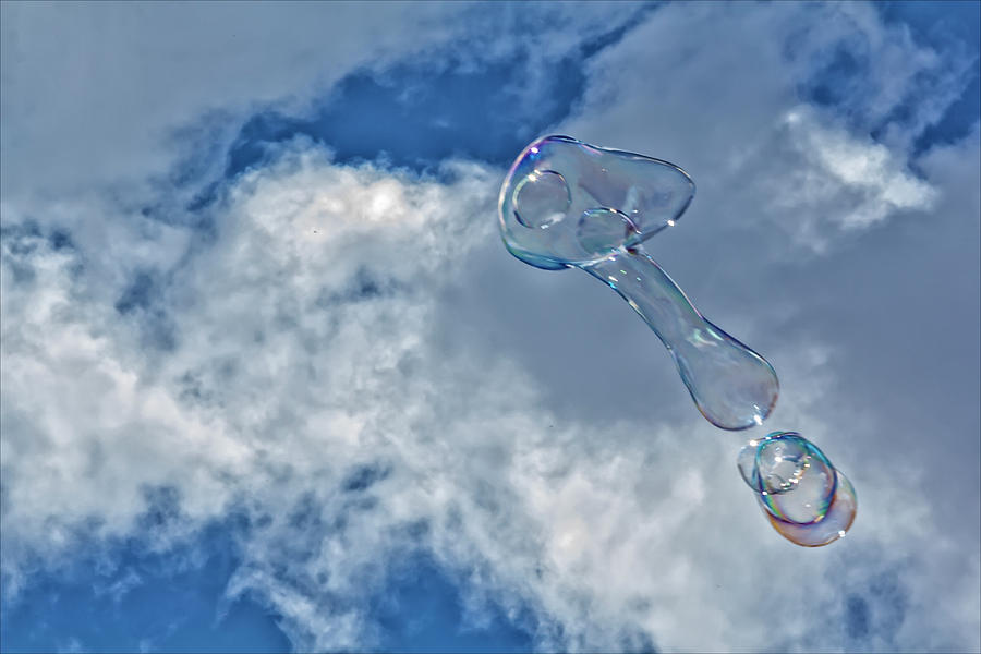 Soap Bubbles Clouds and Sky  #2 Photograph by Robert Ullmann