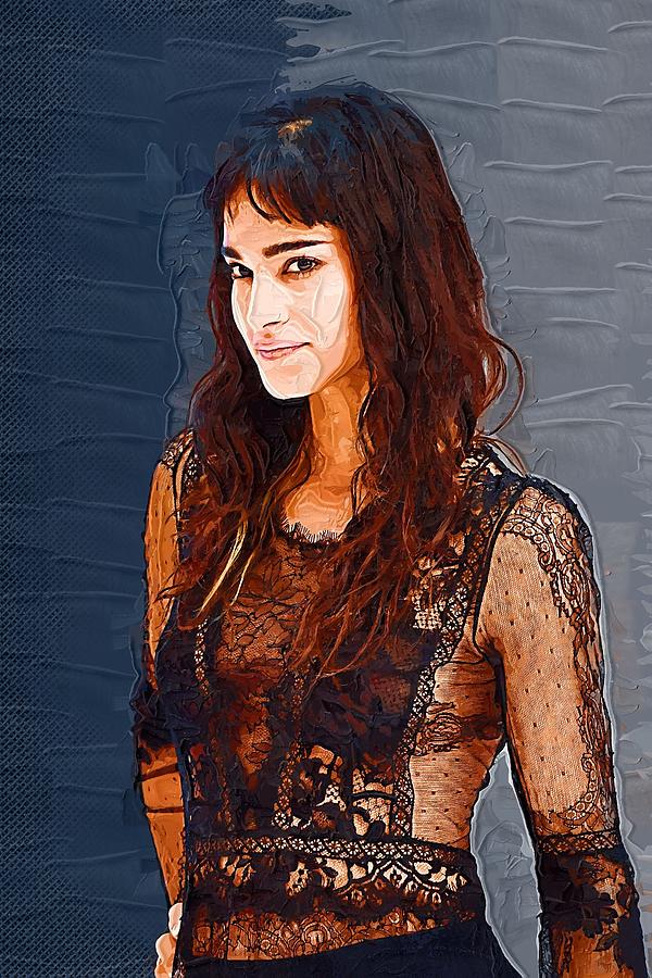 Sofia Boutella Portrait Digital Art By Lilia Kosvintseva