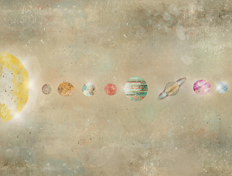 Planet Painting - Solar System #2 by Bri Buckley