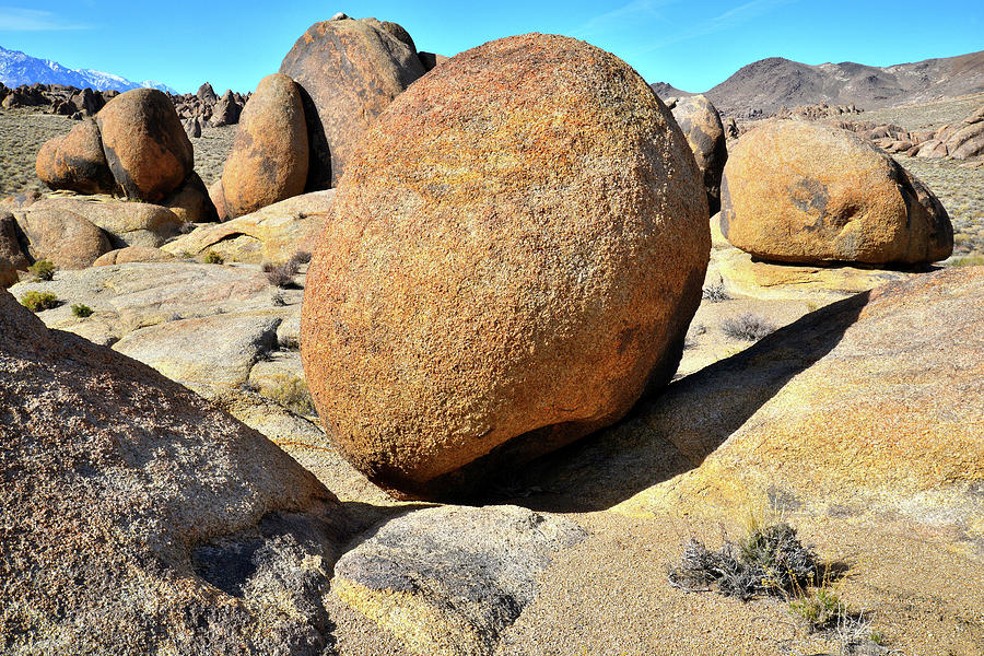 Solitary Boulder in the Alabama Hills #2 Photograph by Ray Mathis