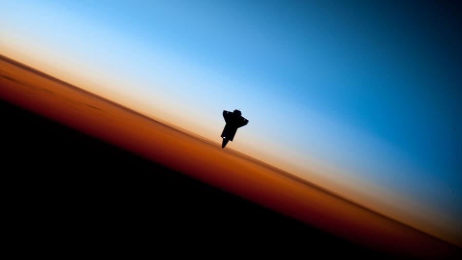 Sunset Digital Art - Space Shuttle #2 by Super Lovely