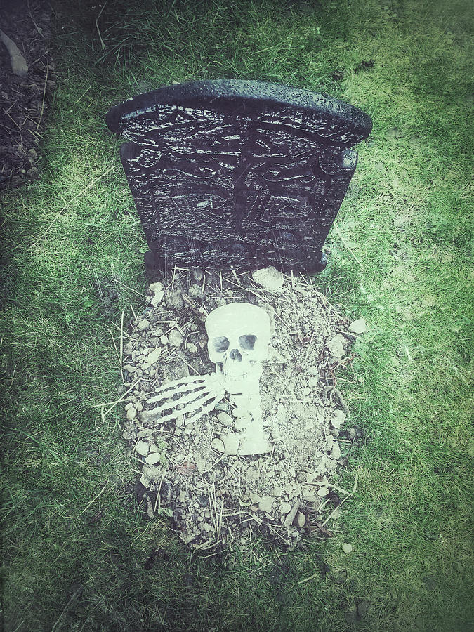 Spooky grave stones #2 Photograph by Tom Gowanlock