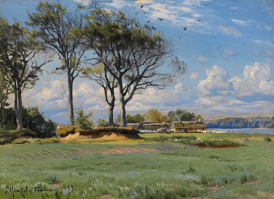 Spring Landscape, from 1893 Painting by Peder Monsted