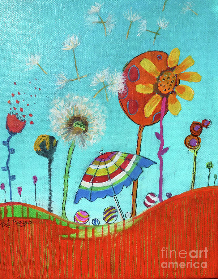 Flower Painting - Summer by Patricia Riascos