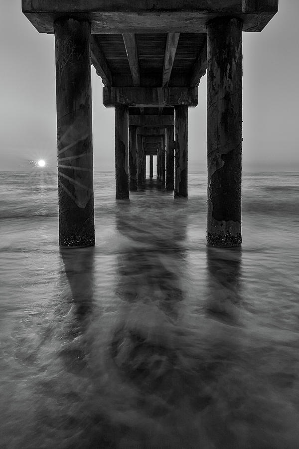 St Augustine Beach Pier Sunrise #2 Photograph by Stefan Mazzola