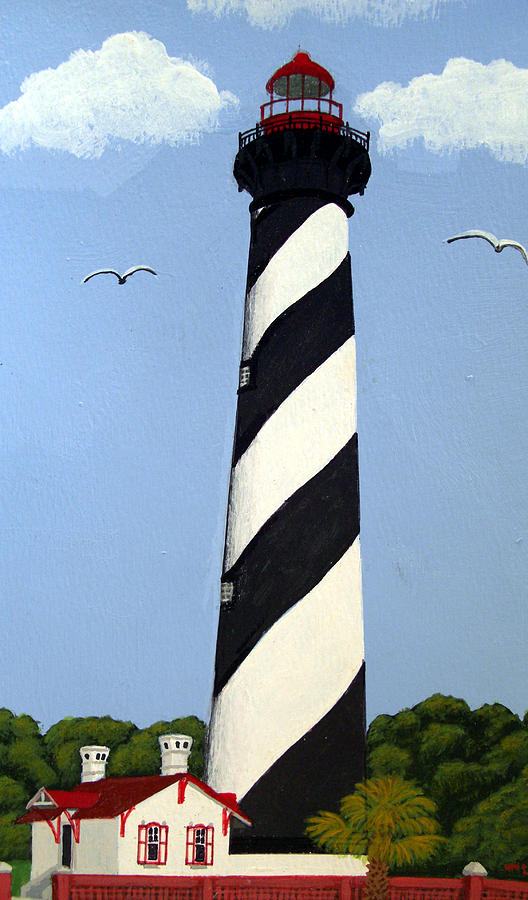 St Augustine Lighthouse #2 Painting by Frederic Kohli