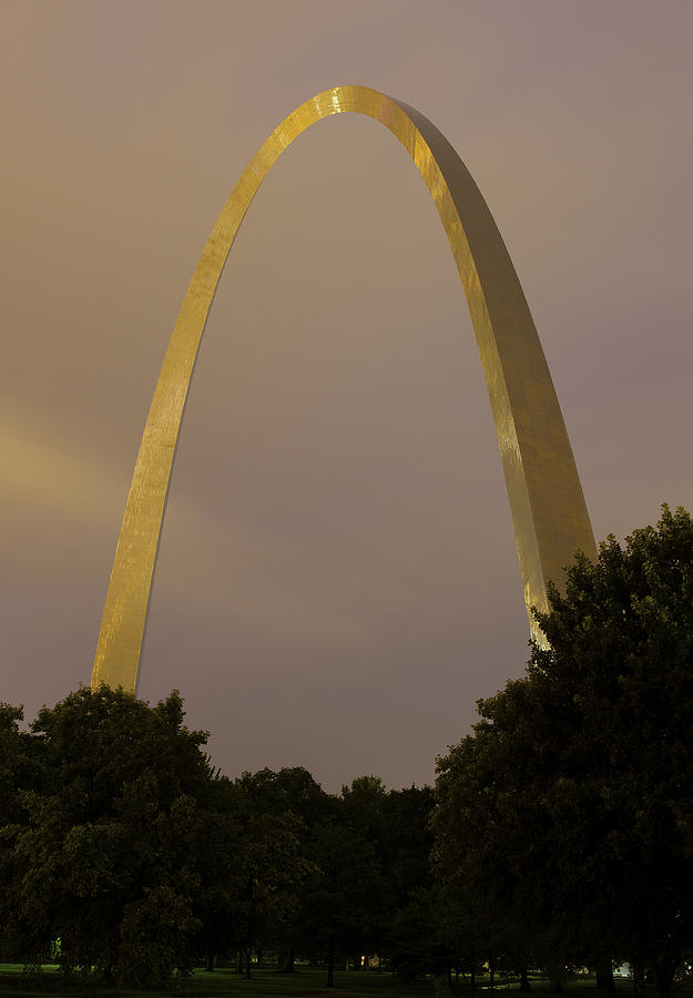 St Louis Arch at Dusk #2 Photograph by Garry McMichael