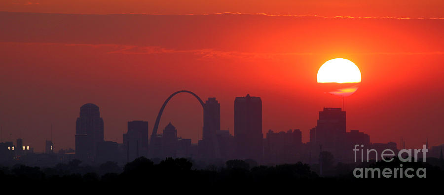 St Louis Sunset #2 Photograph by Garry McMichael