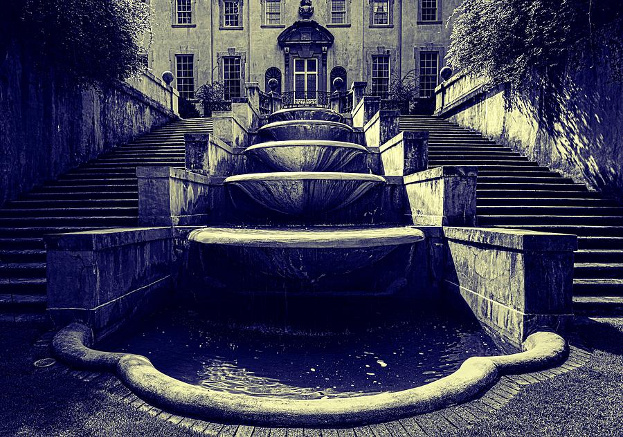 Architecture Photograph - Stairway And Cascade Of Fountains - Swan House Museum, Atlanta Georgia #2 by Mountain Dreams