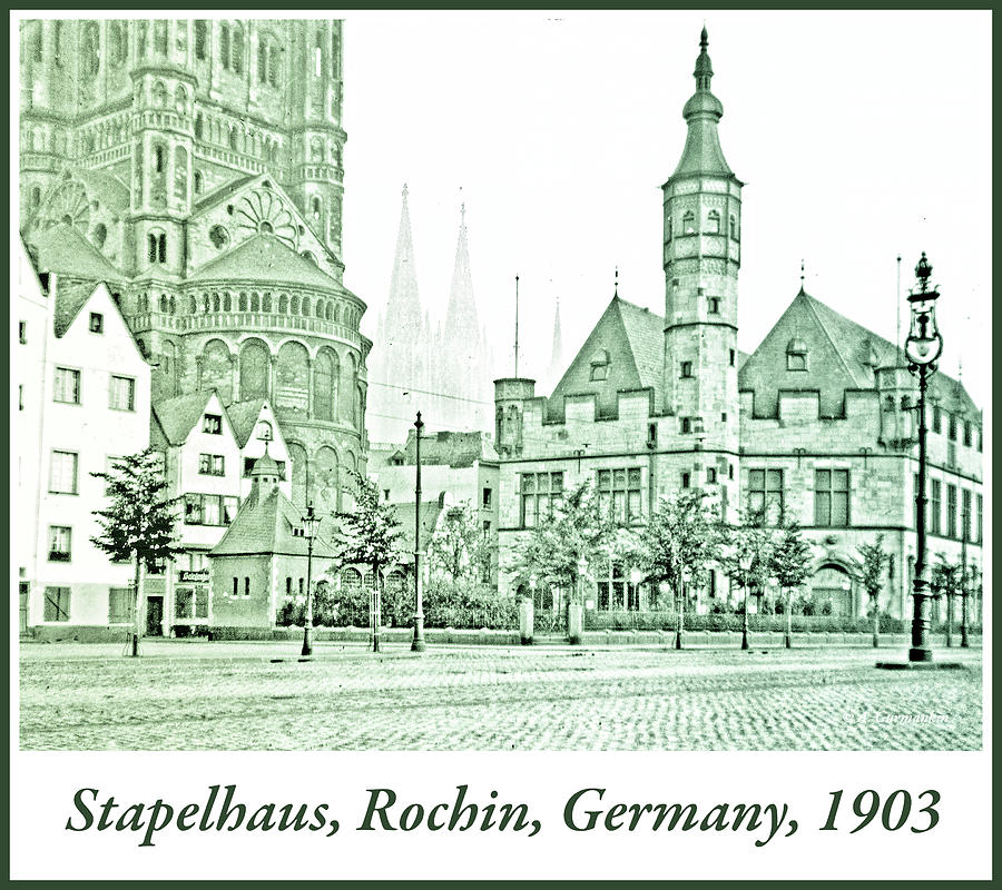 Stapelhaus, Rochin, Germany, 1903, Vintage Photograph #2 Photograph by A Macarthur Gurmankin