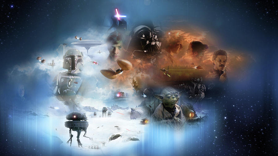 Space Digital Art - Star Wars Episode V The Empire Strikes Back #2 by Maye Loeser