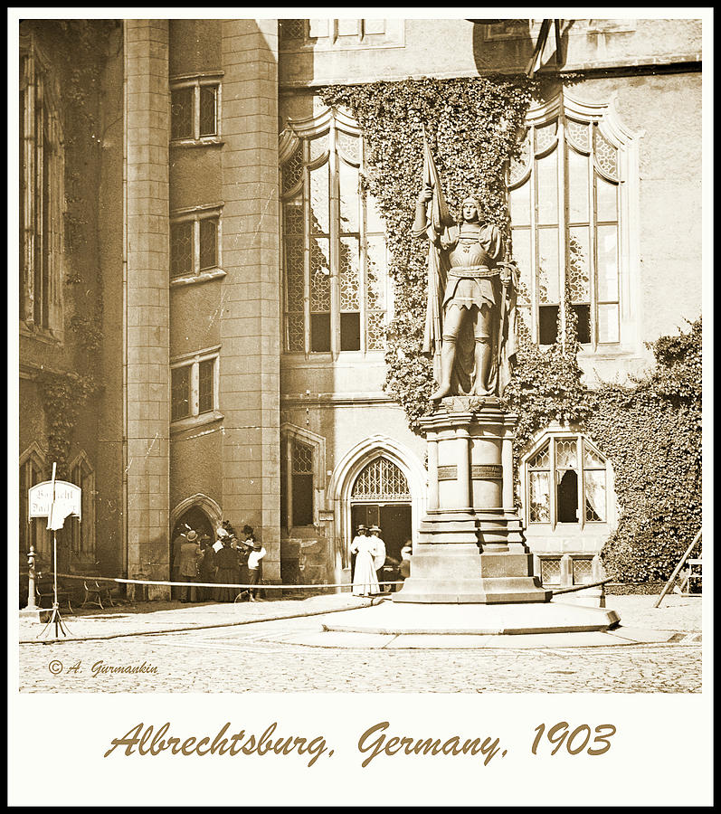 Statue of Albrecht III, Duke of Saxony, Vintage Photograph, 1903 #2 Photograph by A Macarthur Gurmankin