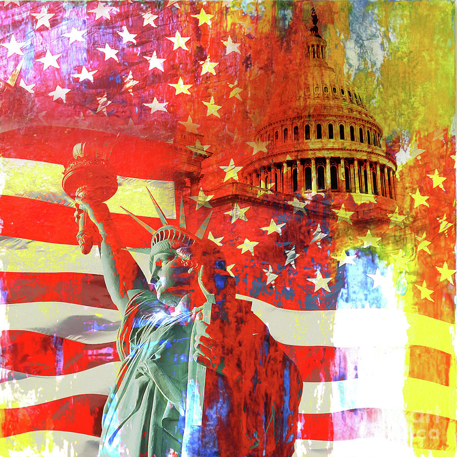 Statue of Liberty #4 Painting by Gull G
