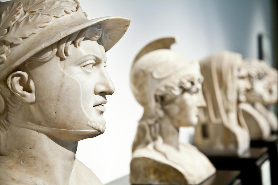Statues collection in Naples Museum, Italy Photograph by Paolo Modena