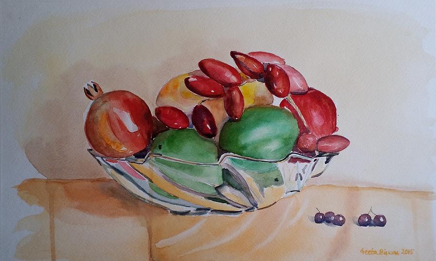 Fruit Painting - Still life Fruits #2 by Geeta Yerra