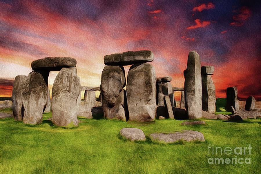 Architecture Painting - Stonehenge #2 by Esoterica Art Agency