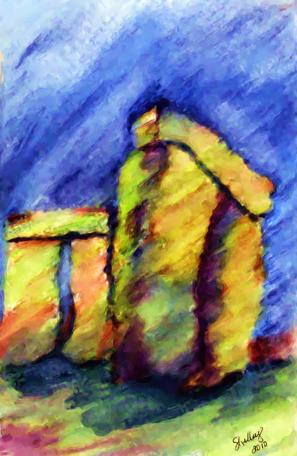 Stonehenge #2 Painting by Shelley Bain