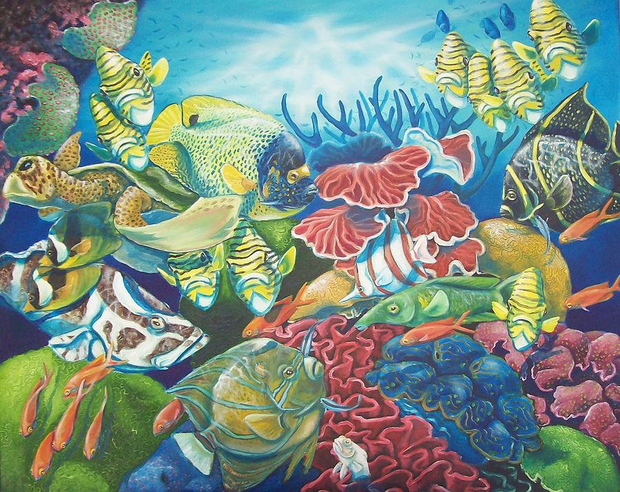 Angel Reef Painting by Kevin Stonebraker - Fine Art America