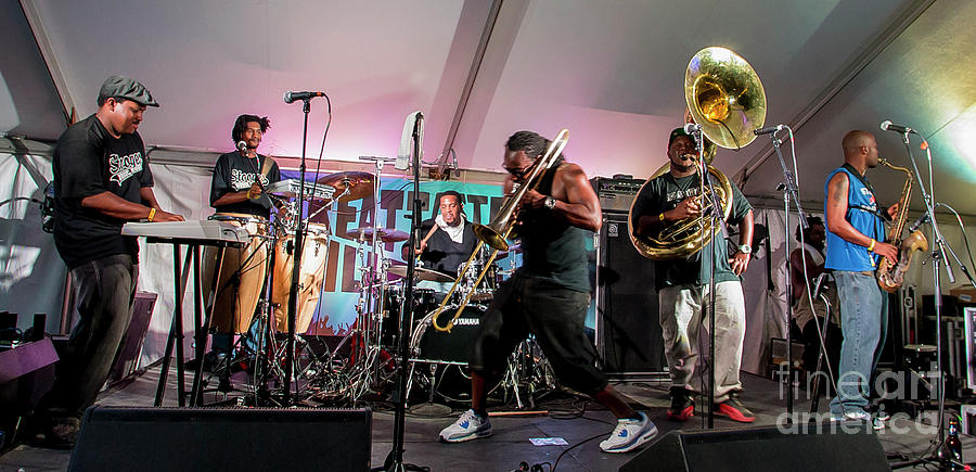 Stooges Brass Band at Bonnaroo #3 Photograph by David Oppenheimer