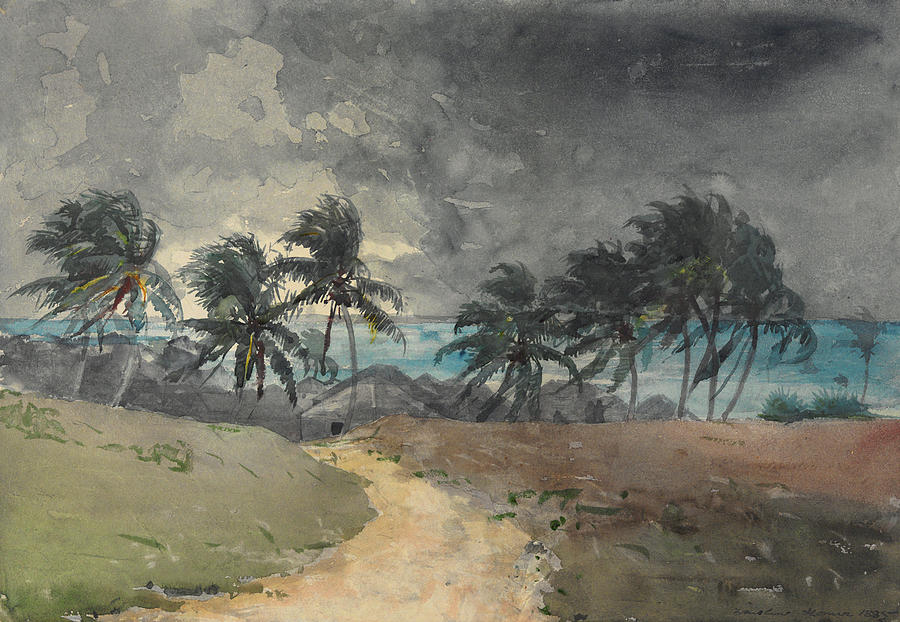 Storm, Bahamas #2 Painting by Mountain Dreams