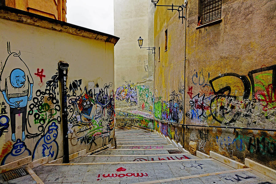 Street Art In Cagliari Sardinia #2 Photograph by Rick Rosenshein