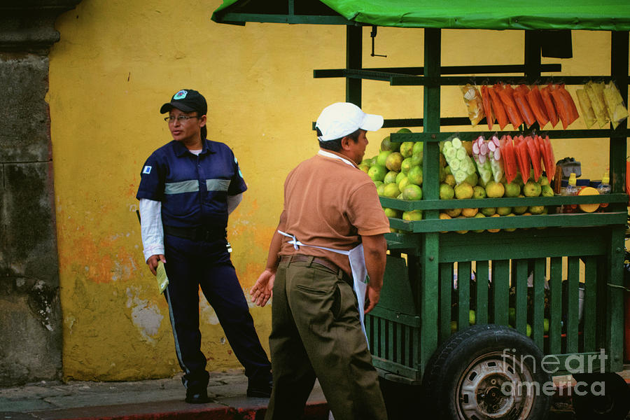 Fruit Photograph - Street Vendor - Antigua Guatemala #2 by Totto Ponce