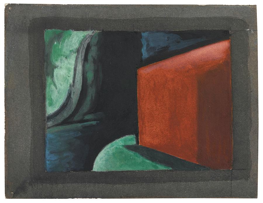 Study For Approaching Black #2 Painting by Oscar Bluemner
