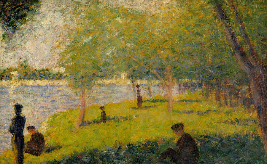 Study for Sunday Afternoon on the Island of La Grand Jatte Painting by Georges Pierre Seurat