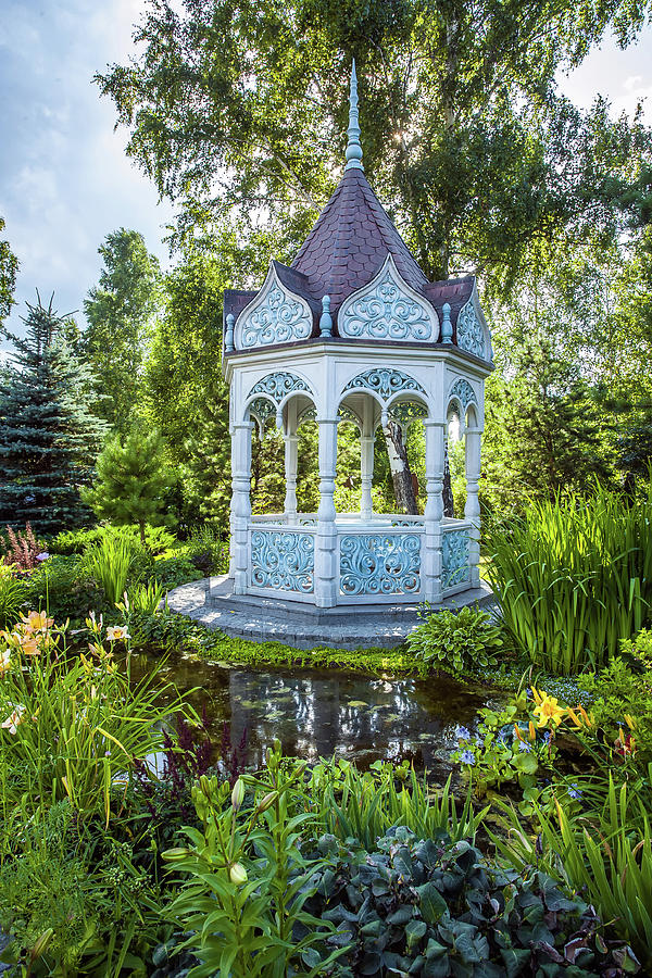 Summer Garden With Alcove Photograph by Oleg Yermolov - Fine Art America