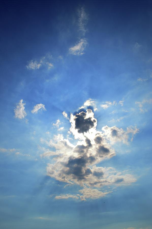 Sun Behind A Cloud  #2 Photograph by Lyle Crump