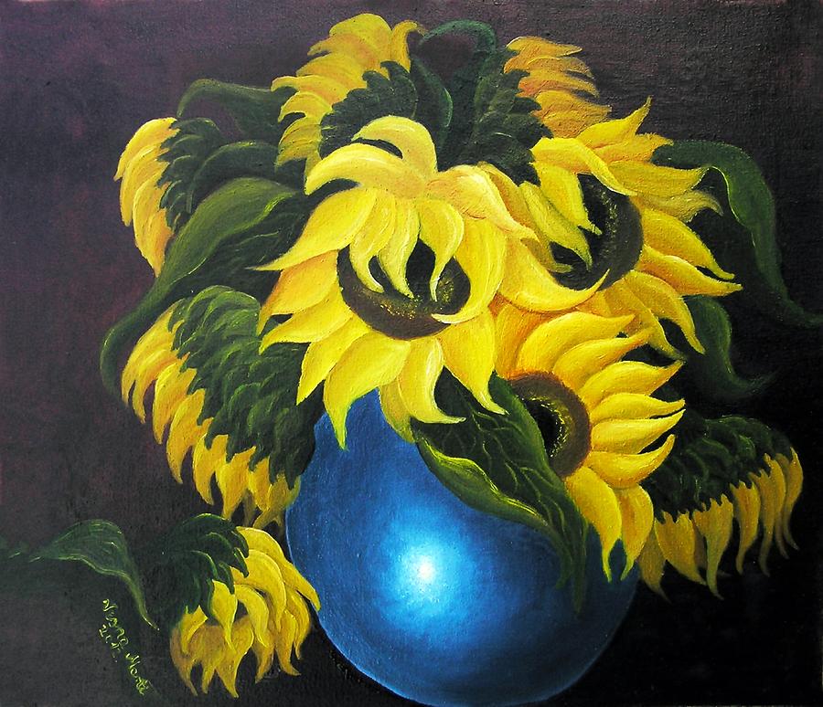Sunflowers #2 Painting by Vesna Martinjak