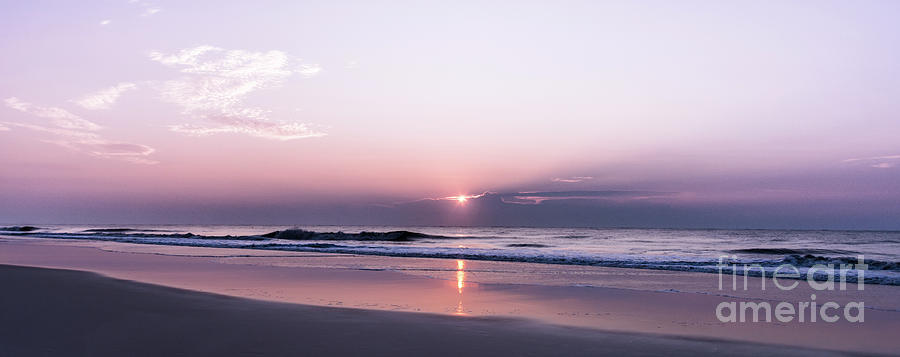 Sunrise #beach #pink Photograph by Andrea Anderegg