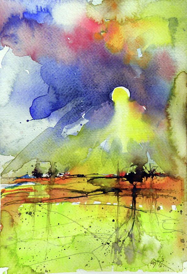 Sunrise #2 Painting by Kovacs Anna Brigitta