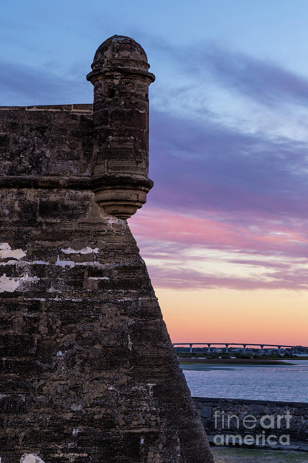 Sunrise over Matanzas Inlet and Castillo de San Marcos, St. Augustine, Florida #2 Photograph by Dawna Moore Photography