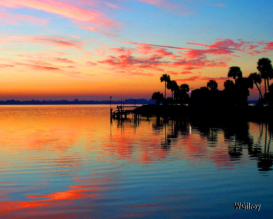 Nature Photograph - Sunrise / sunset / Indian River #23 by W Gilroy