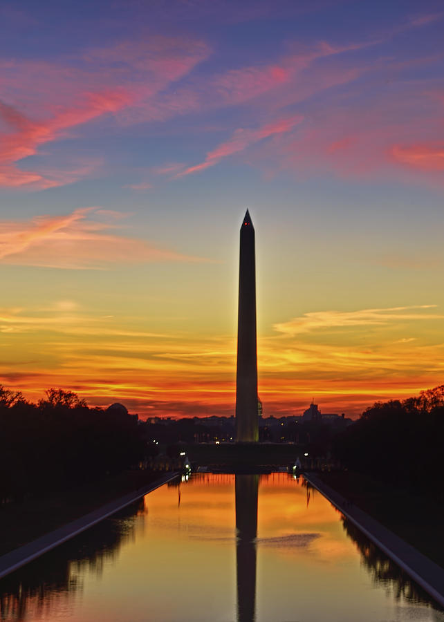 Sunrise Washington Monument #3 Photograph by Bill Dodsworth