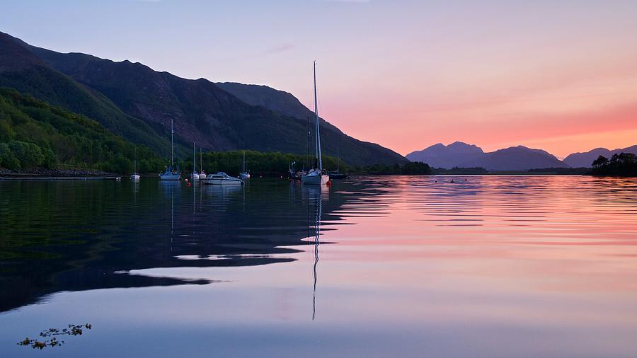 Sunset at Ballachulish #2 Photograph by Stephen Taylor