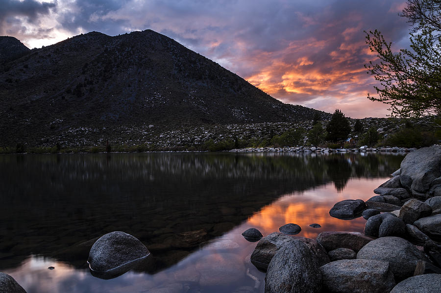 Sunset at Convict Lake #2 Photograph by Cat Connor