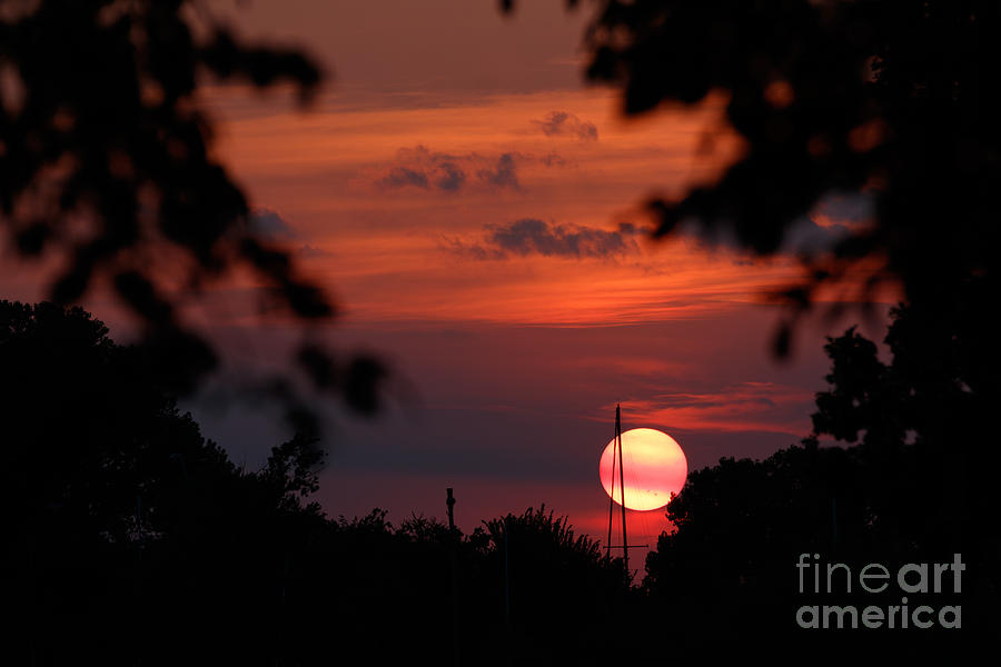 Sunset at Lake Hefner #2 Photograph by Richard Smith